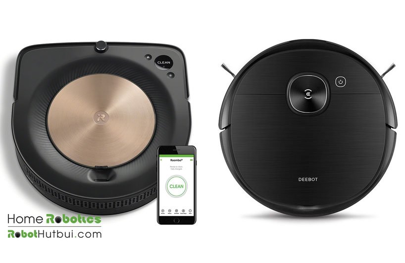 so sánh robot hút bụi iRobot Roomba s9 và Ecovacs Deebot Ozmo T8 AIVI