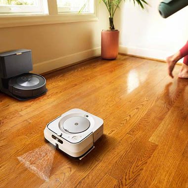 liên kết robot hút bụi Roomba với robot lau nhà