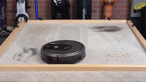 robot hút bụi có hút được cát không